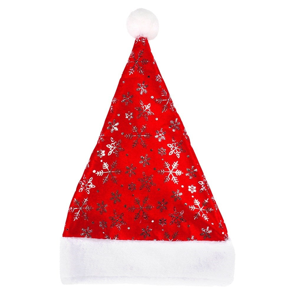 Santa Claus hat universal with pompom 43 cm