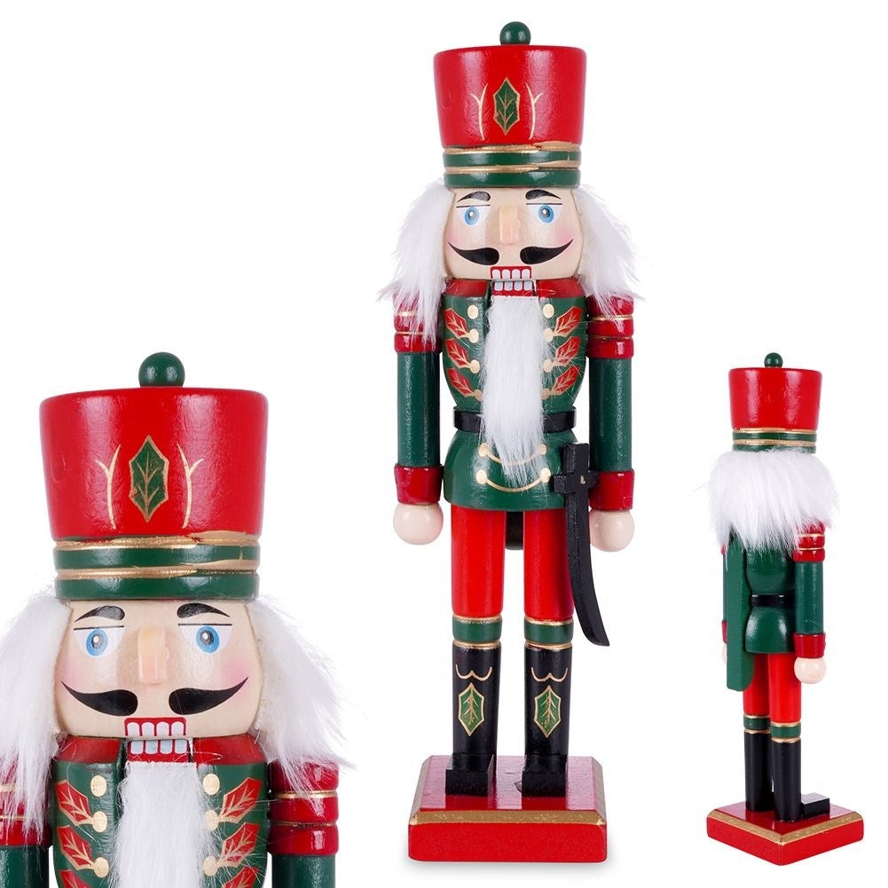 Santa Nutcracker - 25 cm Wooden Decoration