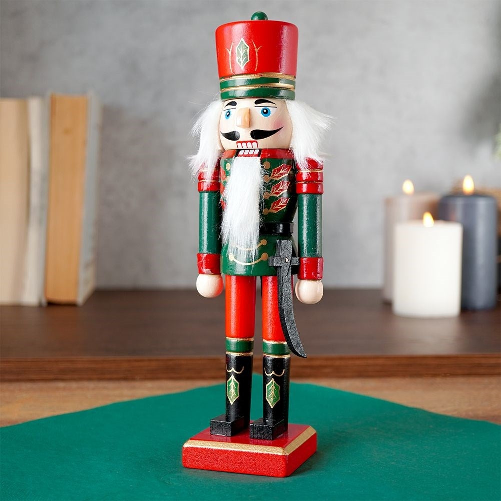 Santa Nutcracker - 25 cm Wooden Decoration