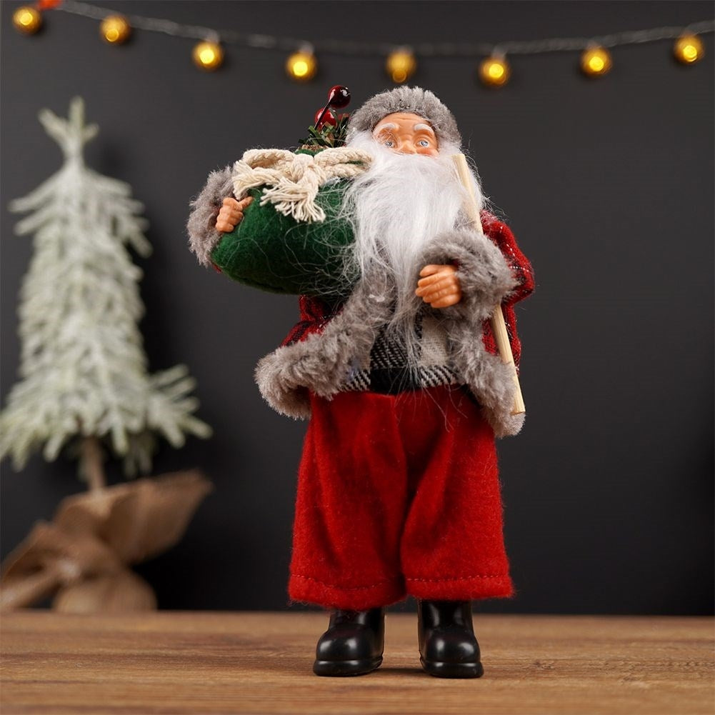Santa figure 19 cm - Perfect Christmas decoration with clock