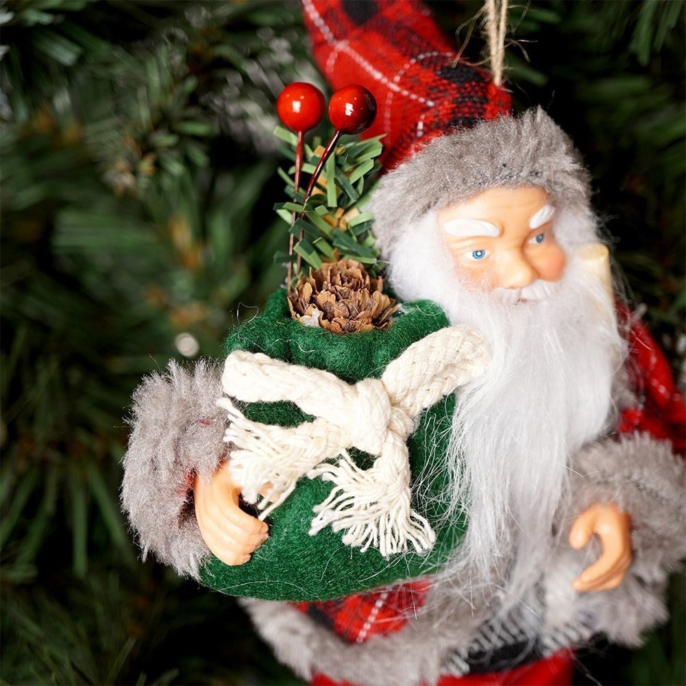 Santa figure 19 cm - Perfect Christmas decoration with clock