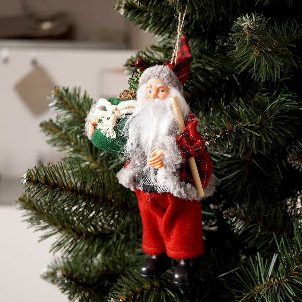 Santa figure 19 cm - Perfect Christmas decoration with clock