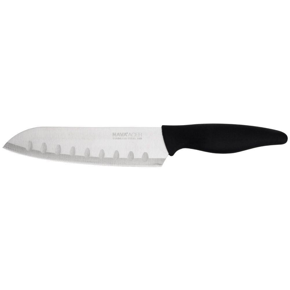 Santoku knife in stainless steel for Asian cooking