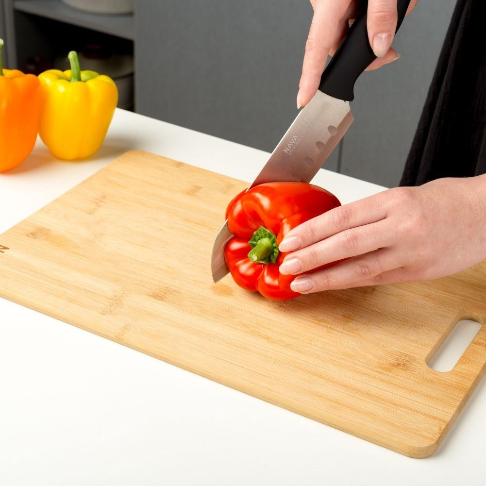 Santoku knife in stainless steel for Asian cooking