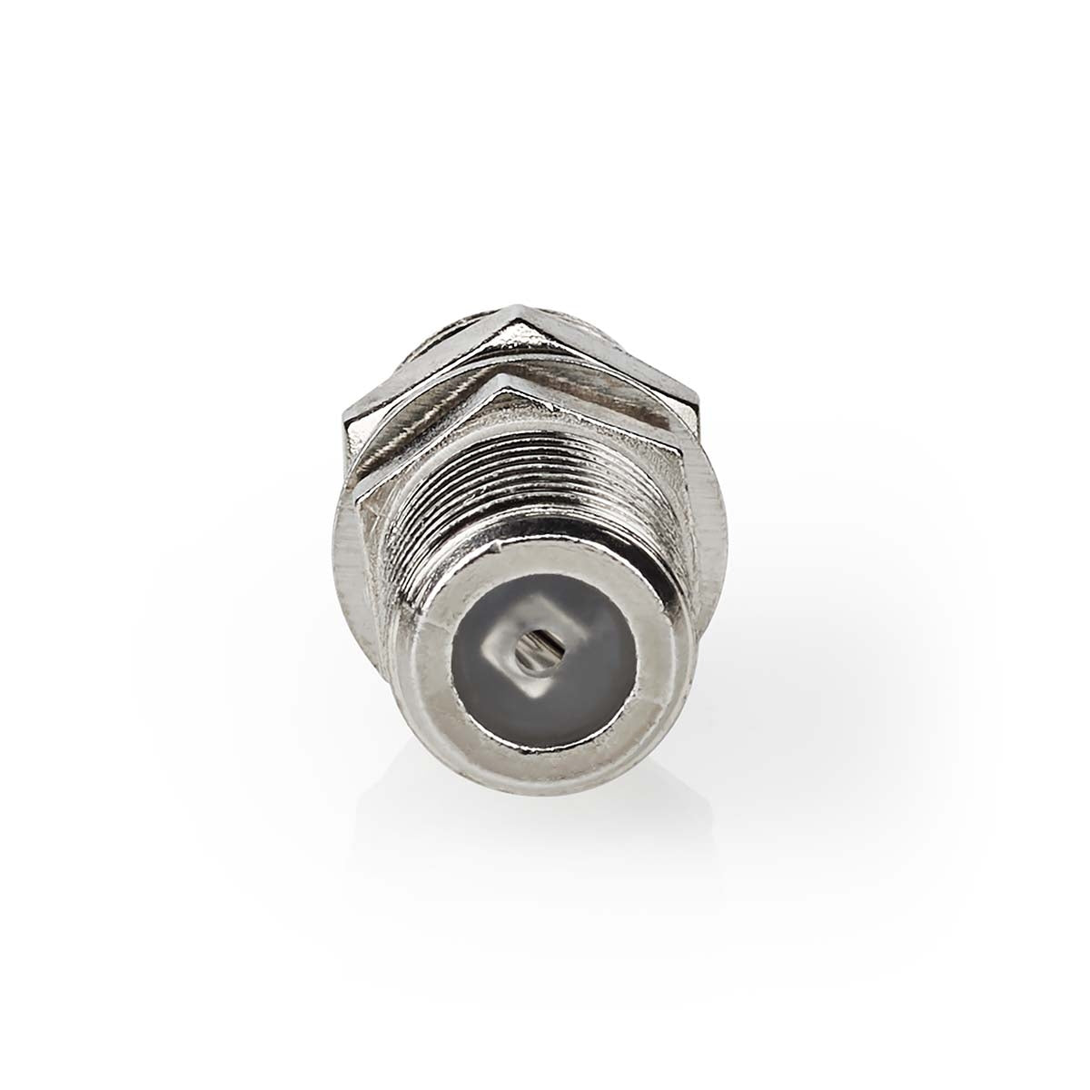 Satellite & Antenna Adapter | F Female | F Female | Nickel Plated | 75 Ohm | Straight | Metal | Silver | 10 pieces. | Envelope