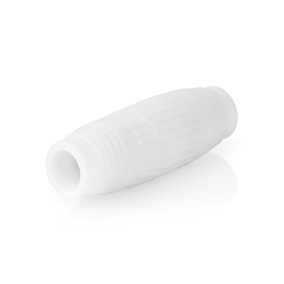 Satellite & Antenna Adapter | Screw clamp | Screw clamp | Nickel Plated | 75 Ohm | Straight | ABS | White | 10 pieces. | Envelope