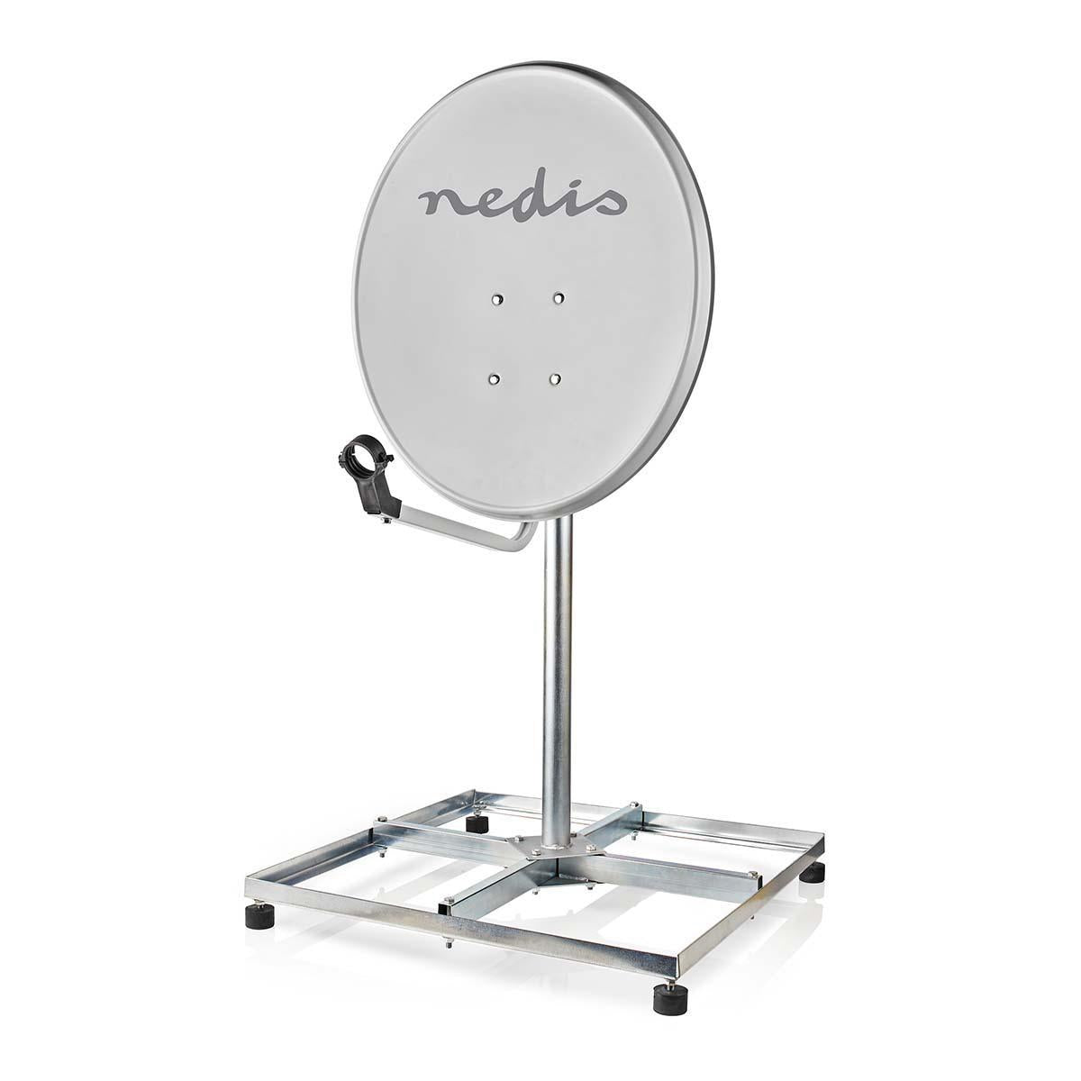 Satellite Balcony mount | Mast length: 0.75 m | Maximum counter size: 90.0 cm | Bottom plate size: 4 x 30 x 30 cm | Steel | Silver