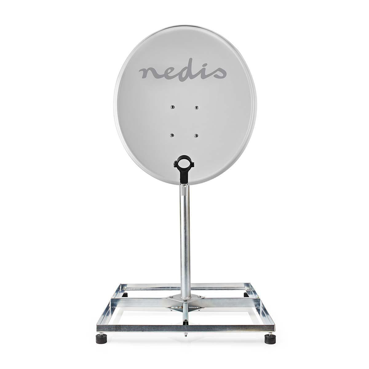 Satellite Balcony mount | Mast length: 0.75 m | Maximum counter size: 90.0 cm | Bottom plate size: 4 x 30 x 30 cm | Steel | Silver