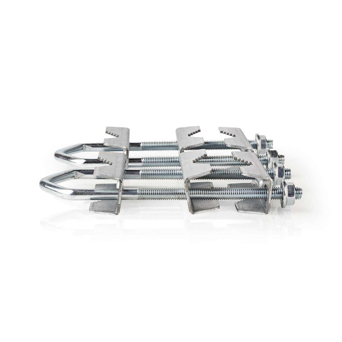 Satellite Mast clamp | Diameter range: 40 - 60 mm | Steel | Silver