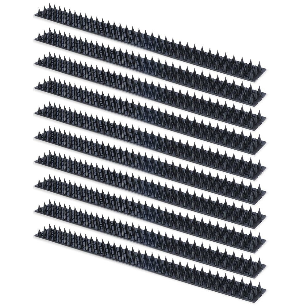 Scarecrows: 10 rails, 99 spikes/rail, total 5 meters