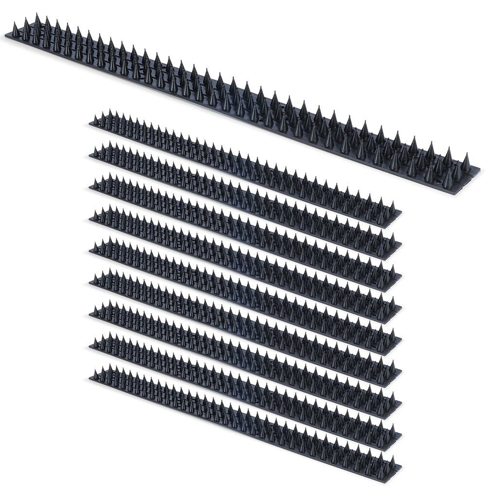 Scarecrows: 10 rails, 99 spikes/rail, total 5 meters