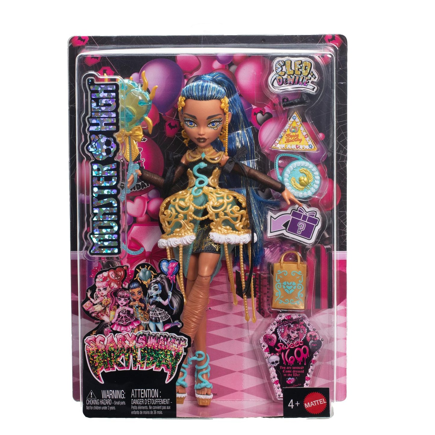 Monster High Cleo de Nile Doll with Party Dress & Accessories