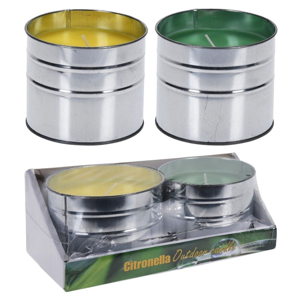 Scented candle with lemon oil - Mosquito repellent and cozy atmosphere