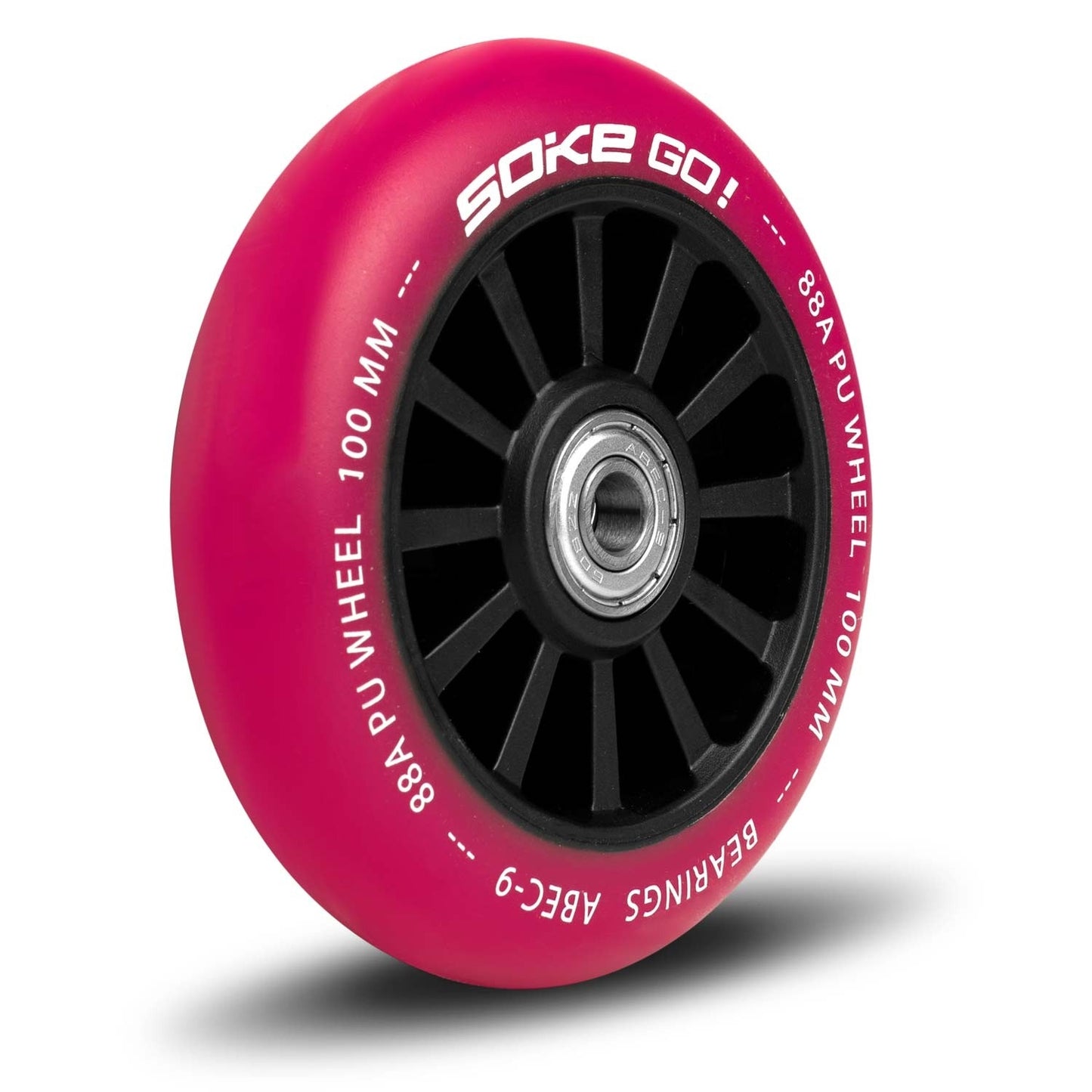 Scooter wheels 100 mm ruby 2 pcs