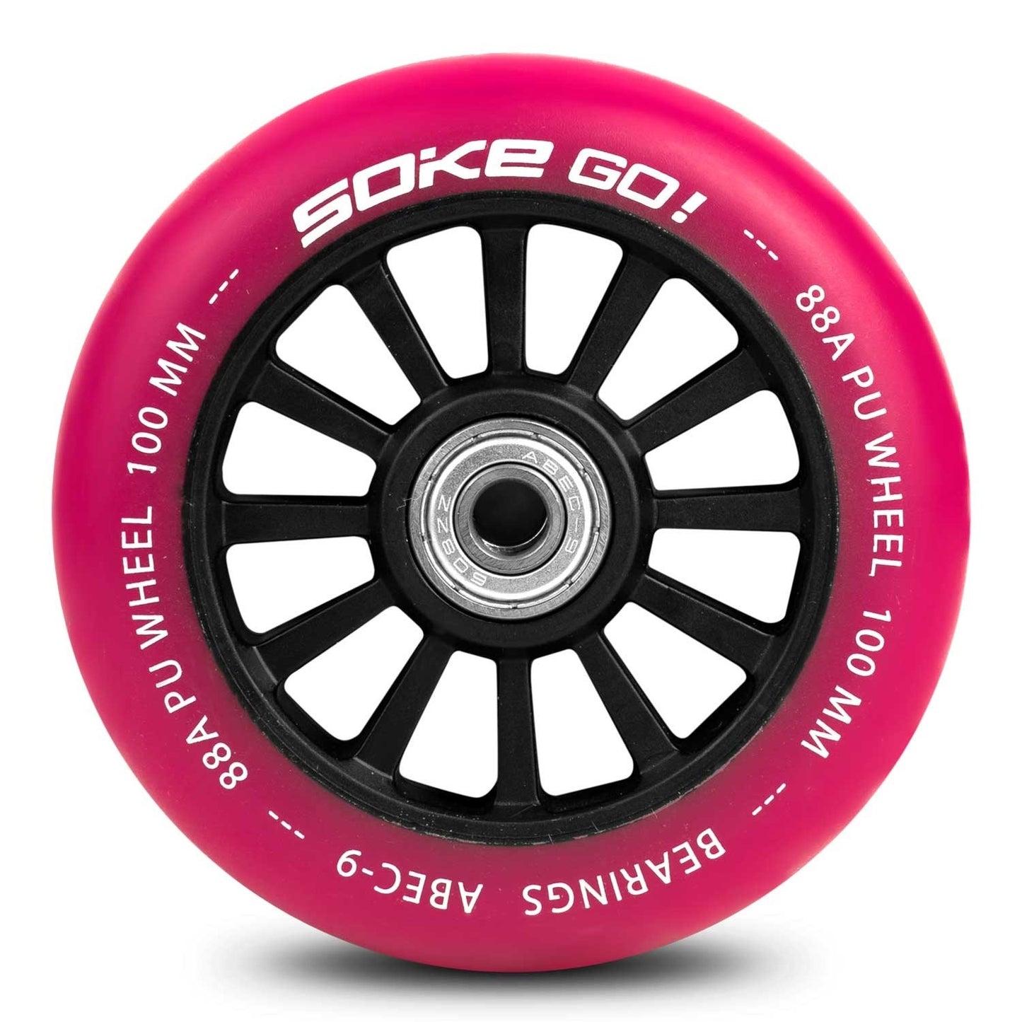 Scooter wheels 100 mm ruby 2 pcs