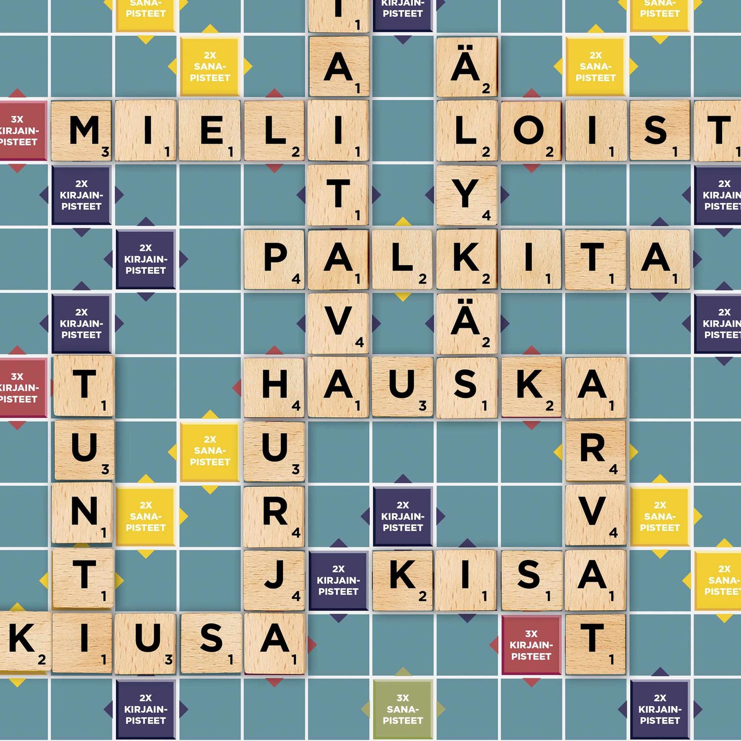 Scrabble Wood Edition, Double-Sided Board Game, Ages 8+