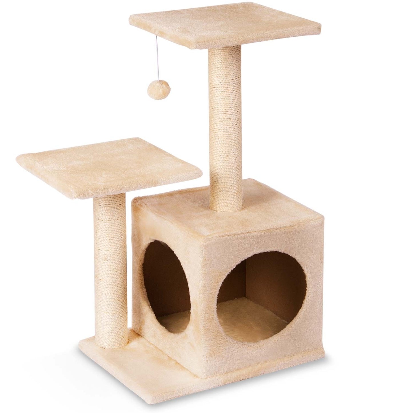 Scratching post, cat house 74 cm DR-252 cream Pethaus