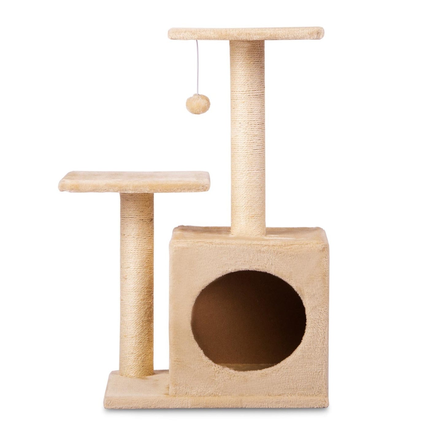 Scratching post, cat house 74 cm DR-252 cream Pethaus