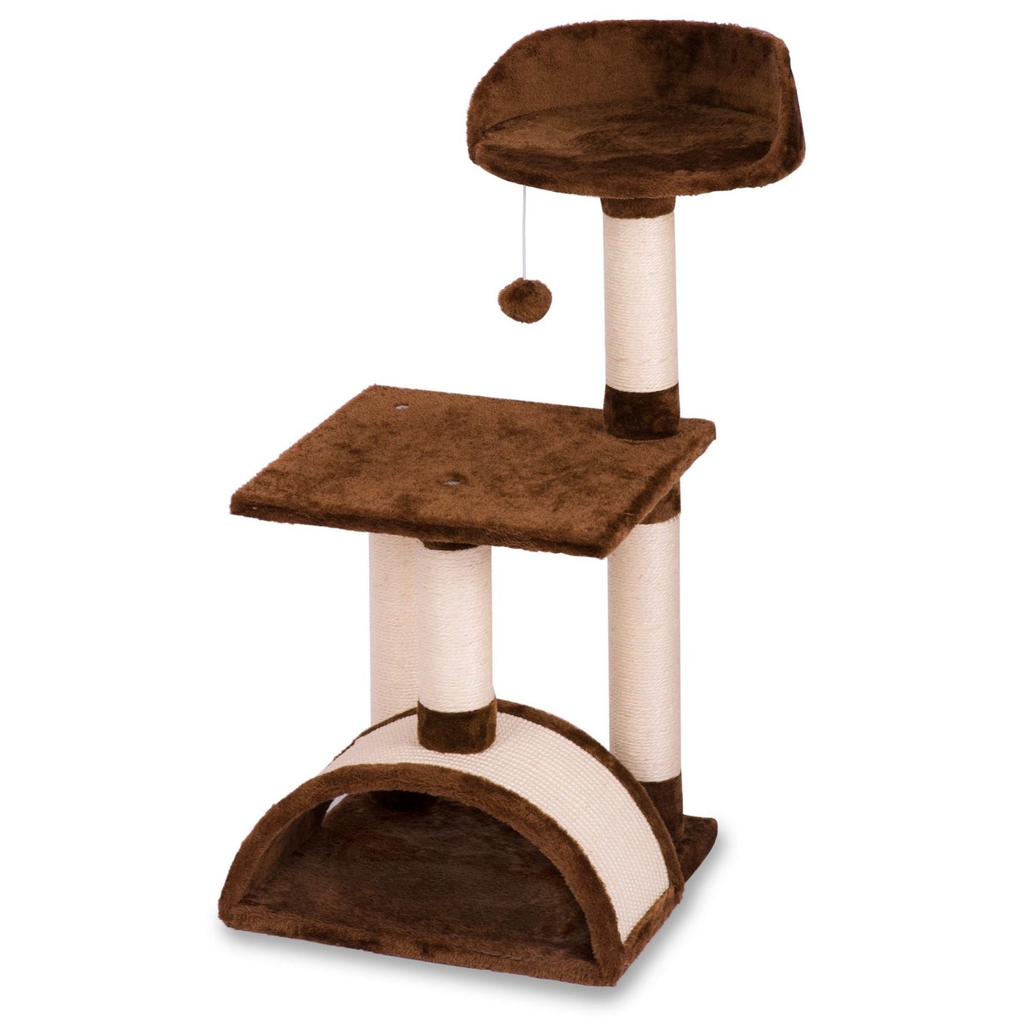 Scratching post, cat house 83 cm DR-256 brown Pethaus