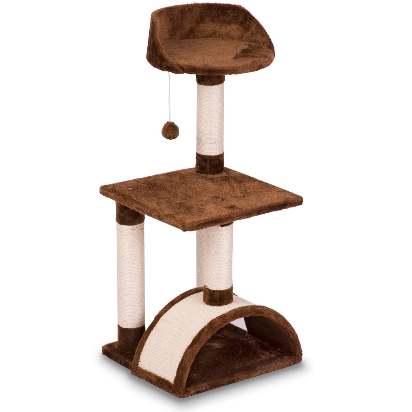 Scratching post, cat house 83 cm DR-256 brown Pethaus