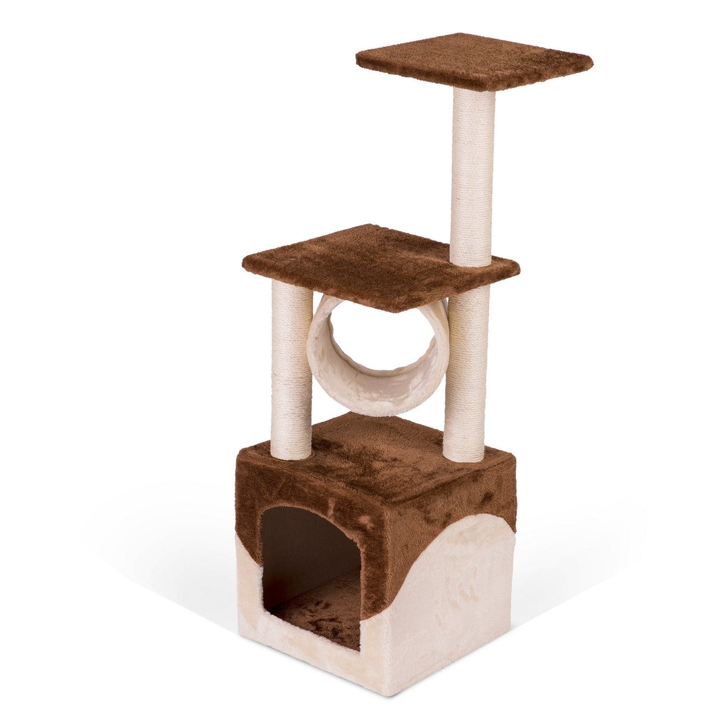 Scratching post, cat house 93 cm DR-257 brown-cream Pethaus