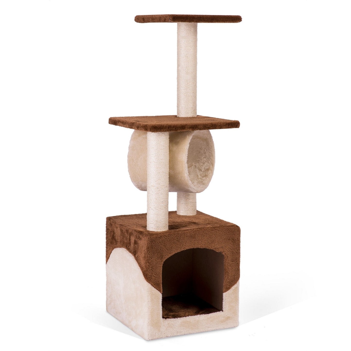 Scratching post, cat house 93 cm DR-257 brown-cream Pethaus