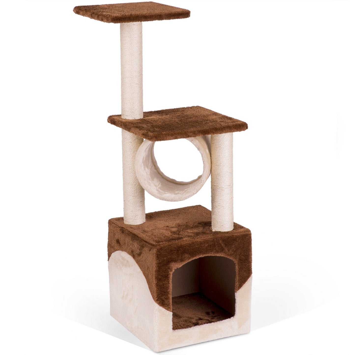 Scratching post, cat house 93 cm DR-257 brown-cream Pethaus