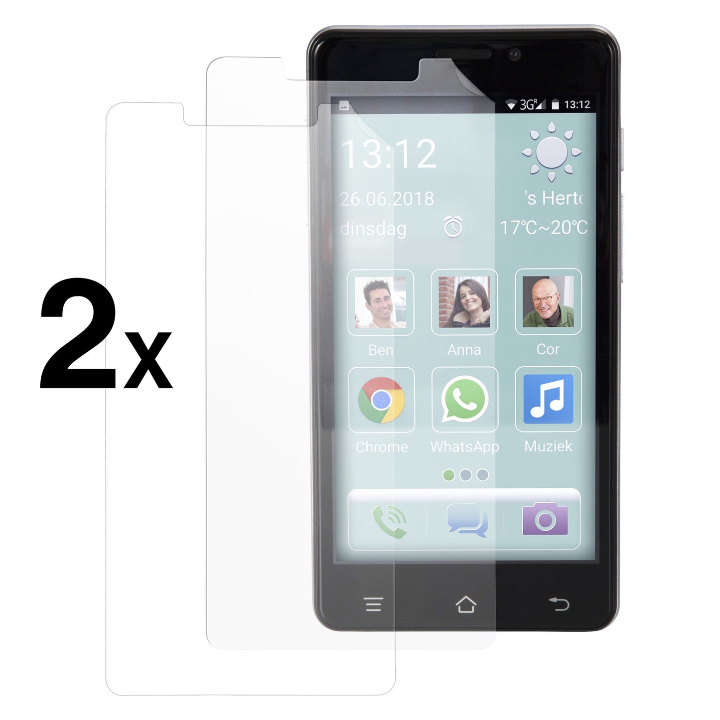 Screen Protector for Fysic F101 Smartphone, Transparent