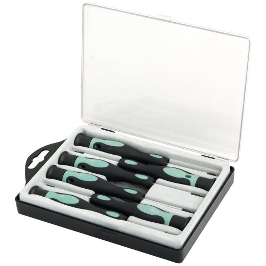 Screwdriver set Precision Torx/star/slot, 6 pcs
