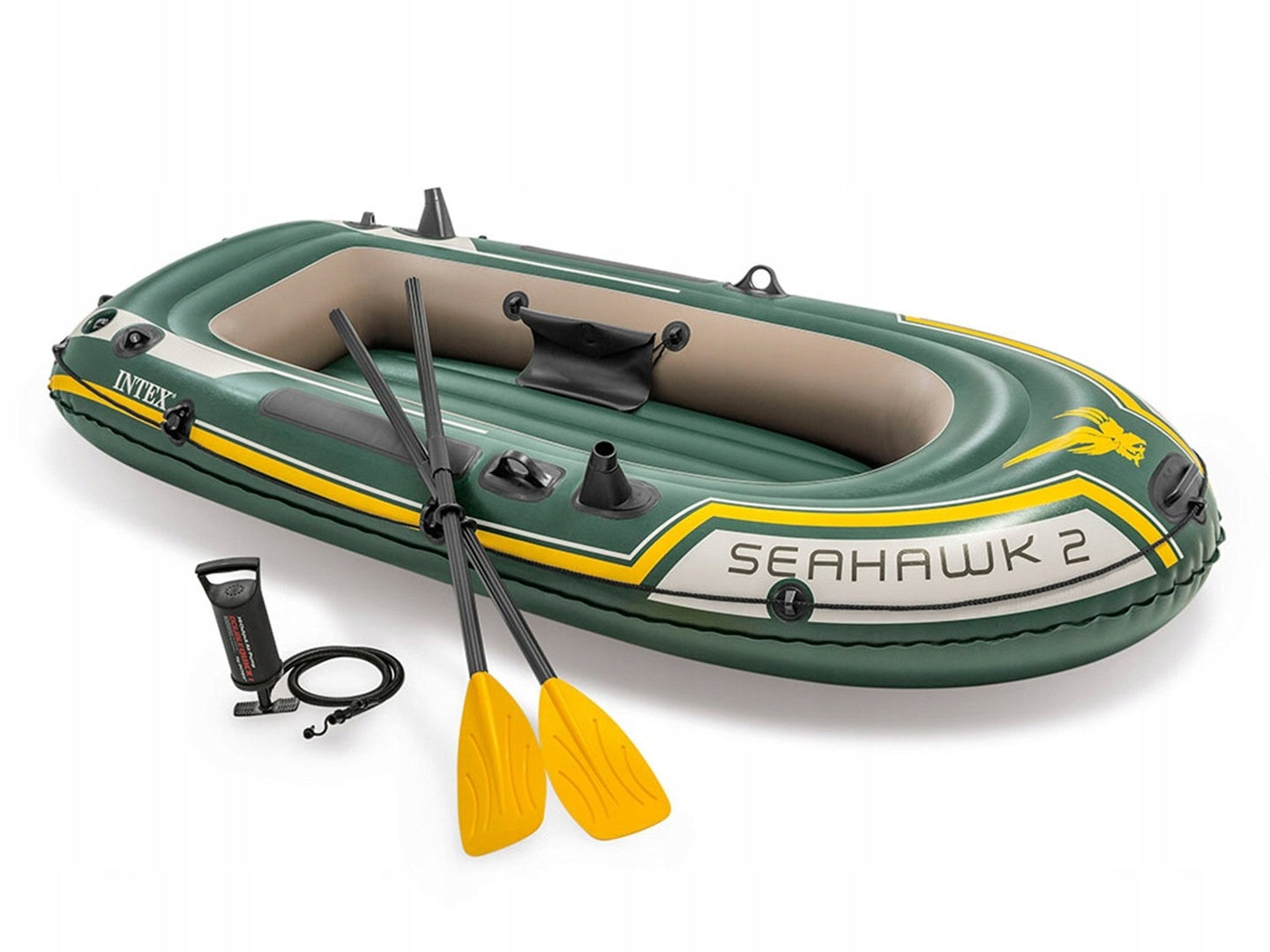Seahawk 2 pontoon + pump + 2 Intex 68347 oars