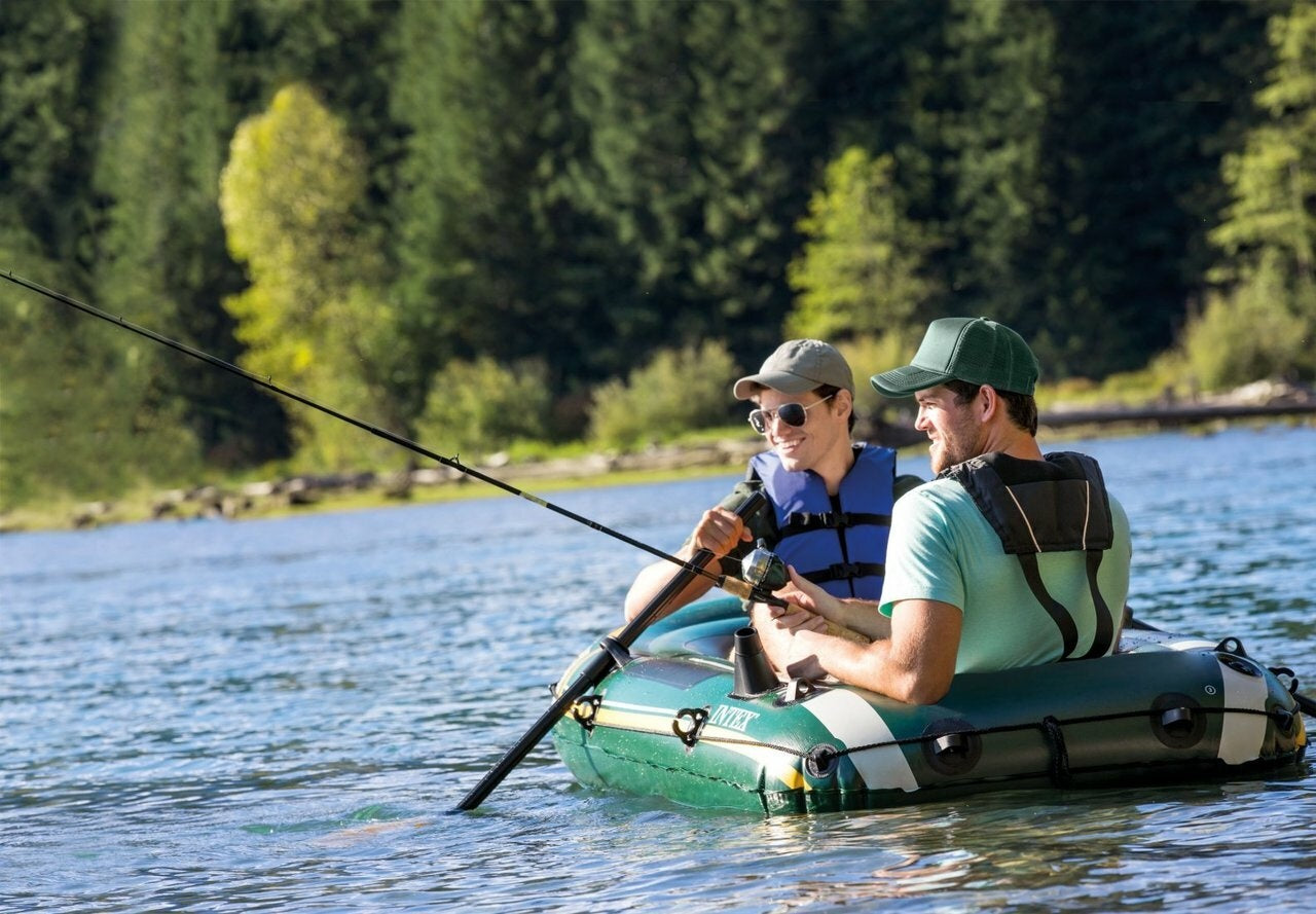 Seahawk 2 pontoon + pump + 2 Intex 68347 oars
