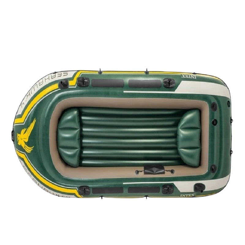 Seahawk inflatable fishing boat for 4 people, oars, pump