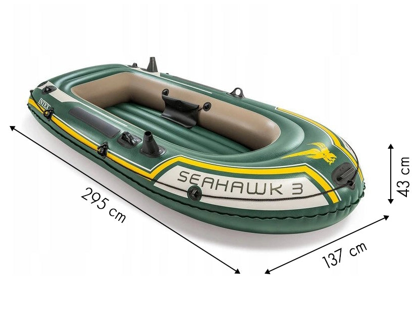 Seahawk pontoon, 3-person pump + 2 oars Intex 68380