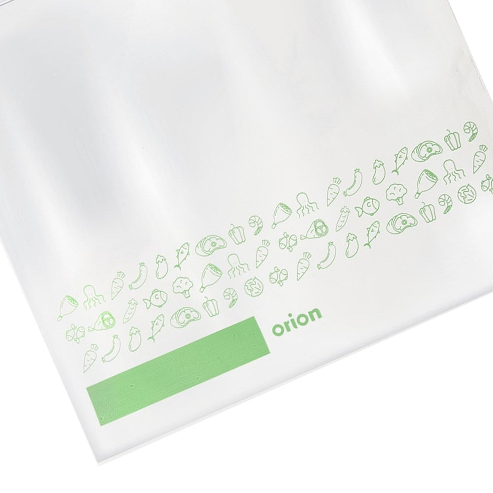 Sealable plastic bags for fridge and freezer, 25-pack