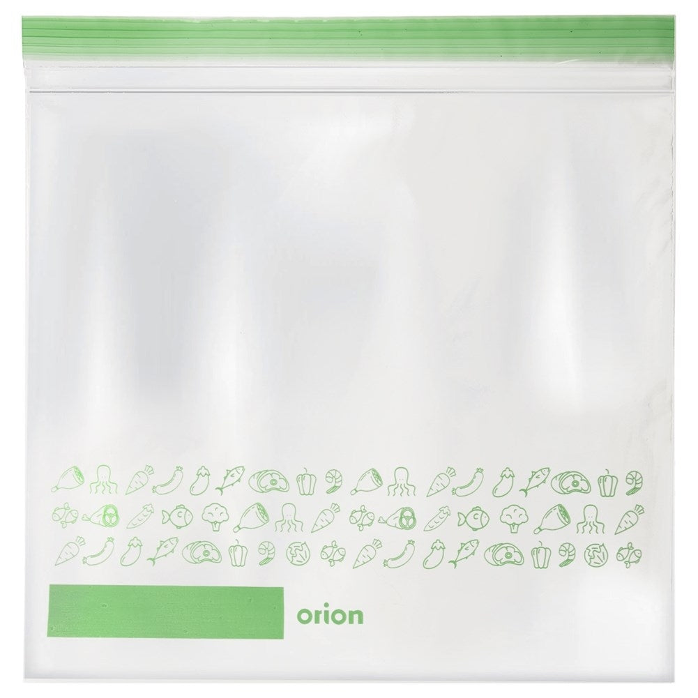 Sealable plastic bags for fridge and freezer, 25-pack