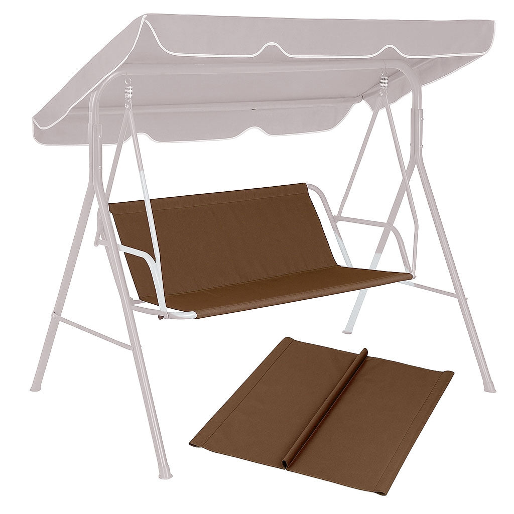 Seat Cushion for Garden Swing 127x100 cm Brown MultiGarden