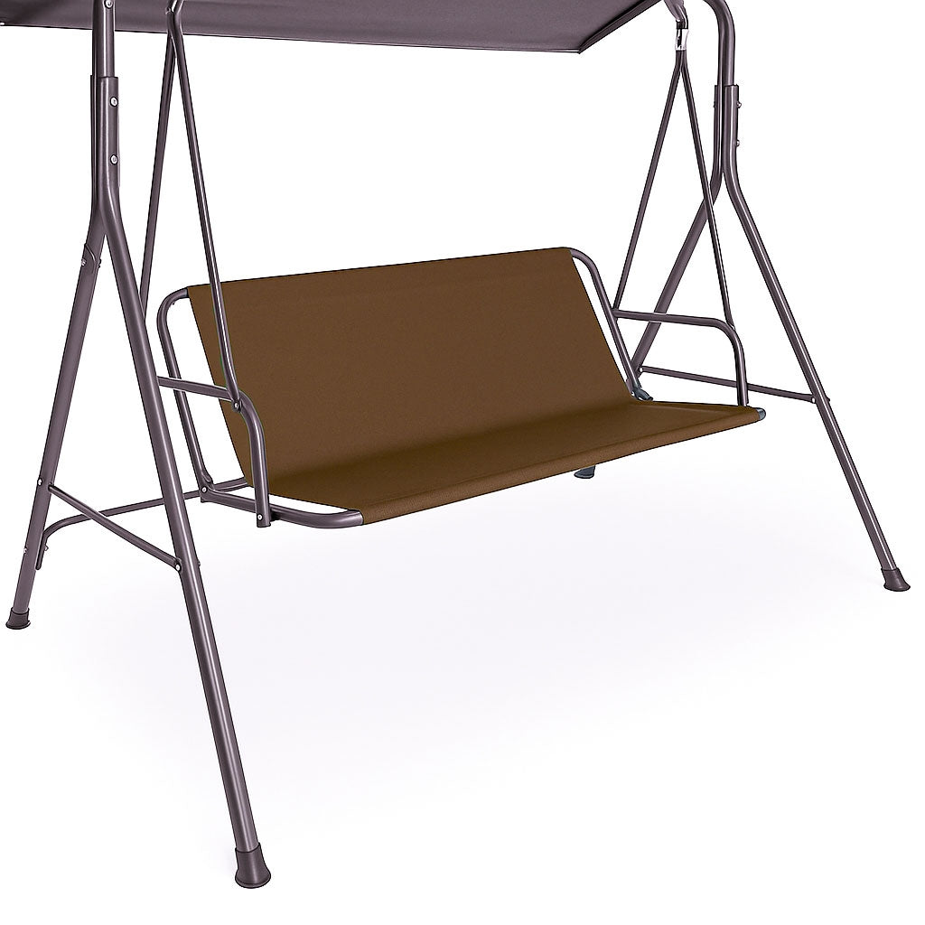 Seat Cushion for Garden Swing 127x100 cm Brown MultiGarden