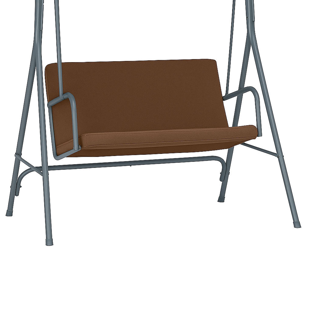 Seat Cushion for Garden Swing 127x100 cm Brown MultiGarden