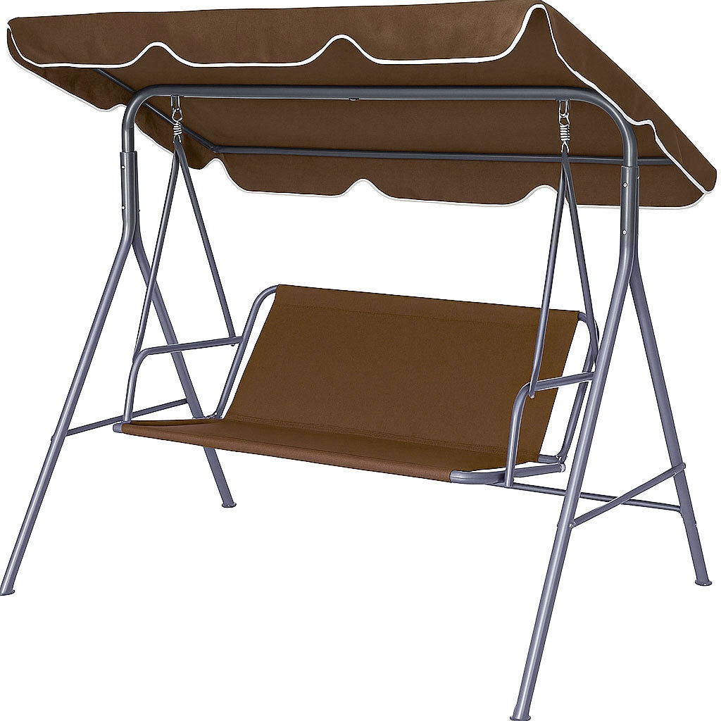 Seat Cushion for Garden Swing 127x100 cm Brown MultiGarden