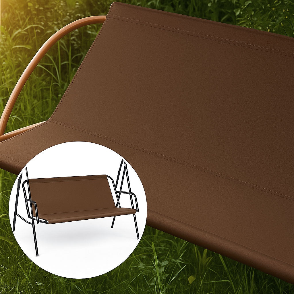 Seat Cushion for Garden Swing 127x100 cm Brown MultiGarden