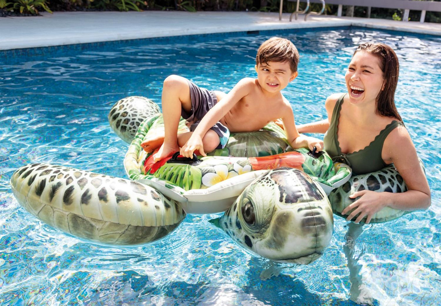 Sea turtle inflatable mattress for children INTEX 57555