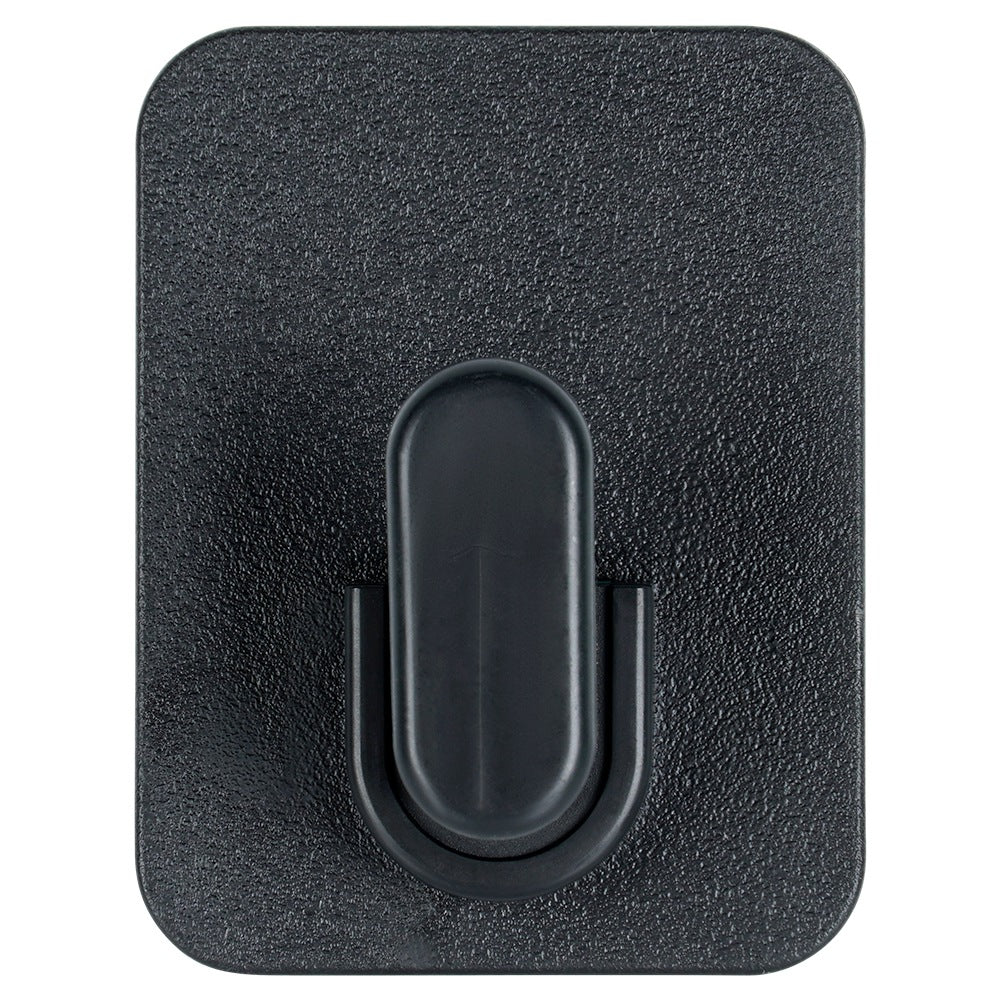 Self-Adhesive Black Hook, 5x6.5 cm, 2 Pack