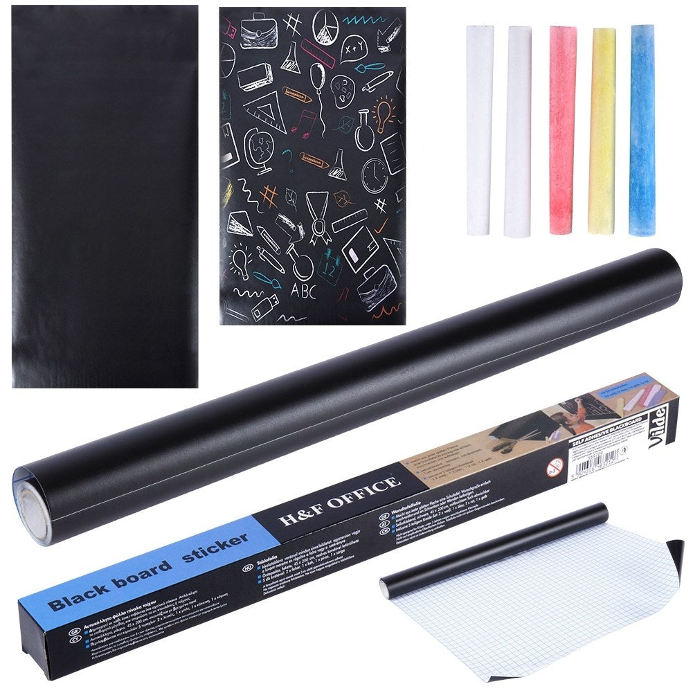 Self Adhesive Chalkboard - Perfect for Walls, Cupboards and Refrigerators