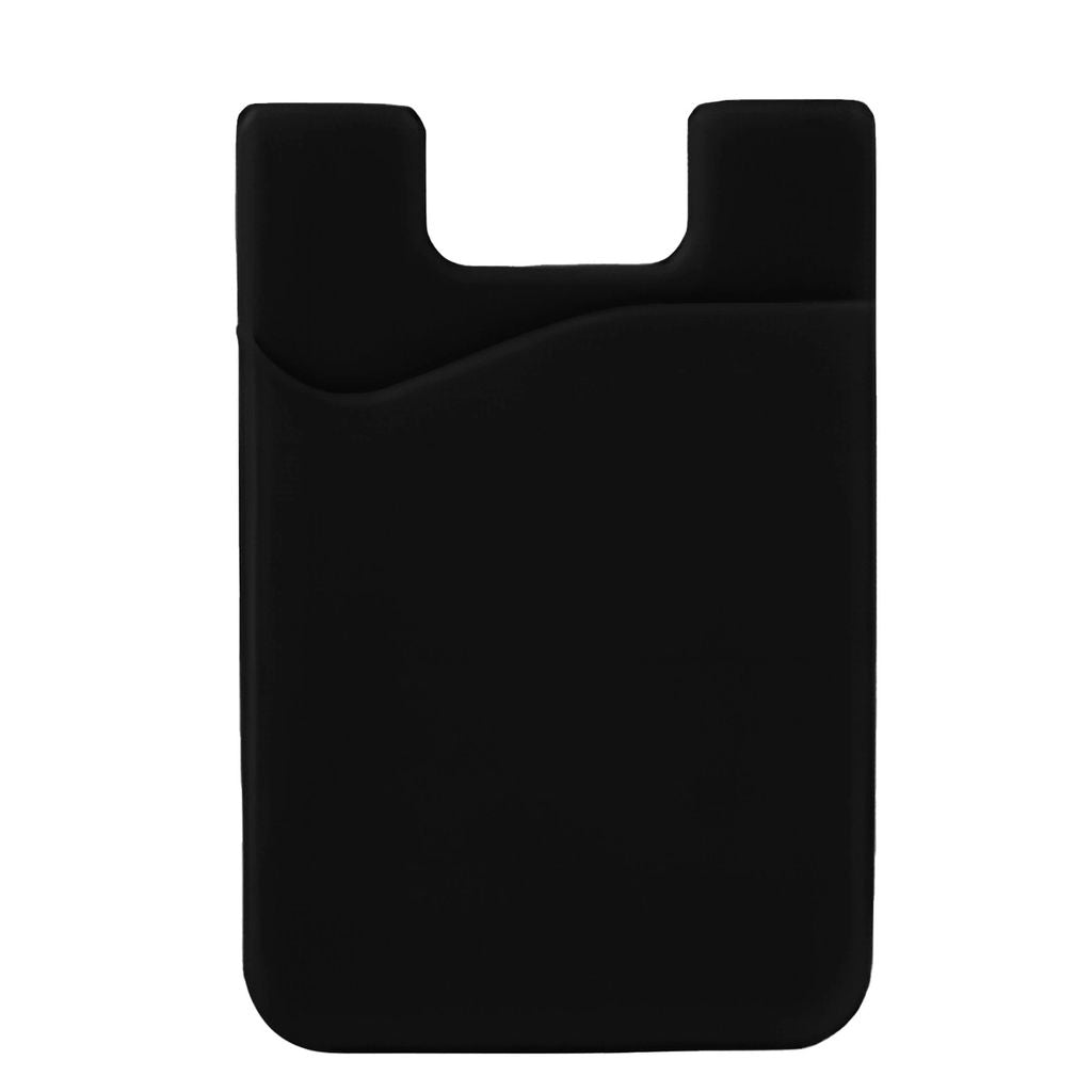 Self-adhesive card holder for the back of the phone - Black