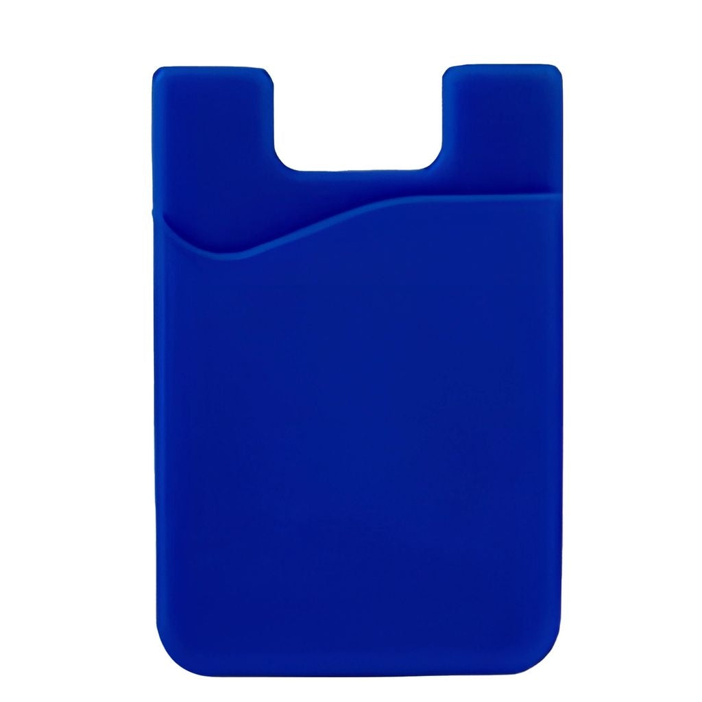 Self-adhesive card holder for the back of the phone - Blue