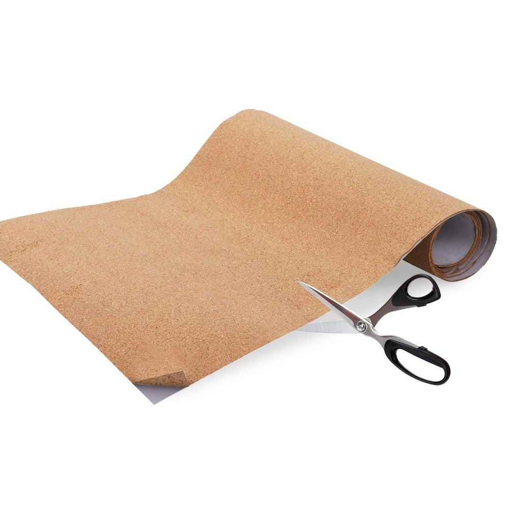Self-adhesive cork mat for drawers and cabinets, cutable.