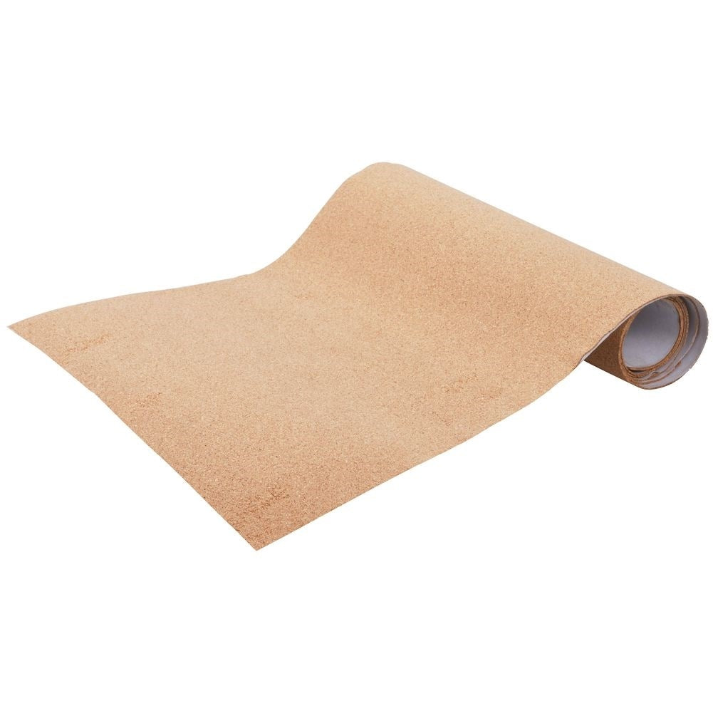 Self-adhesive cork mat for drawers and cabinets, cutable.