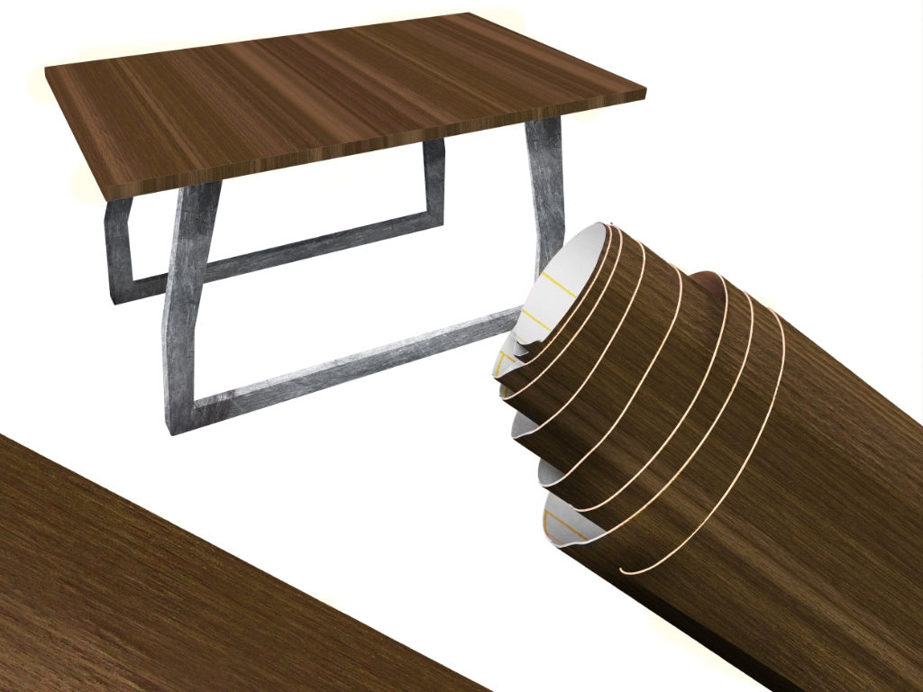 Self-adhesive foil roll wallcovering oak brown 1,22x50m