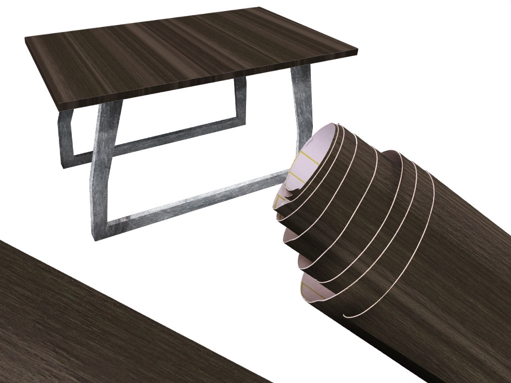 Self-adhesive foil roll wallcovering oak dark grey 1,22x50m