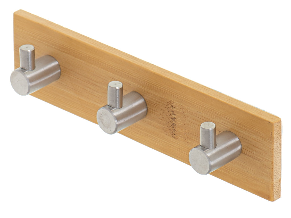 Self-adhesive hook 3 hooks silver